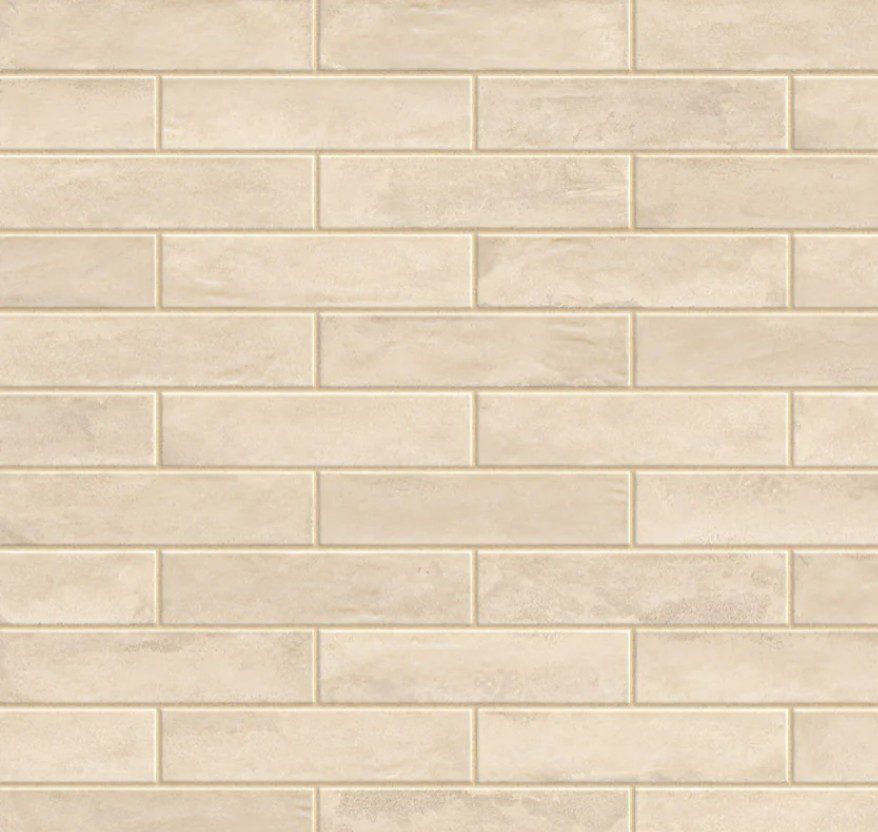 MILE stone 4Earth Biscuit Bathroom Backsplash Application