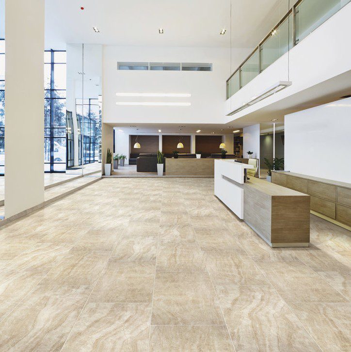 Carrara Select 2.0 Paonazzo 24x48 Hotel Lobby Floor Tile